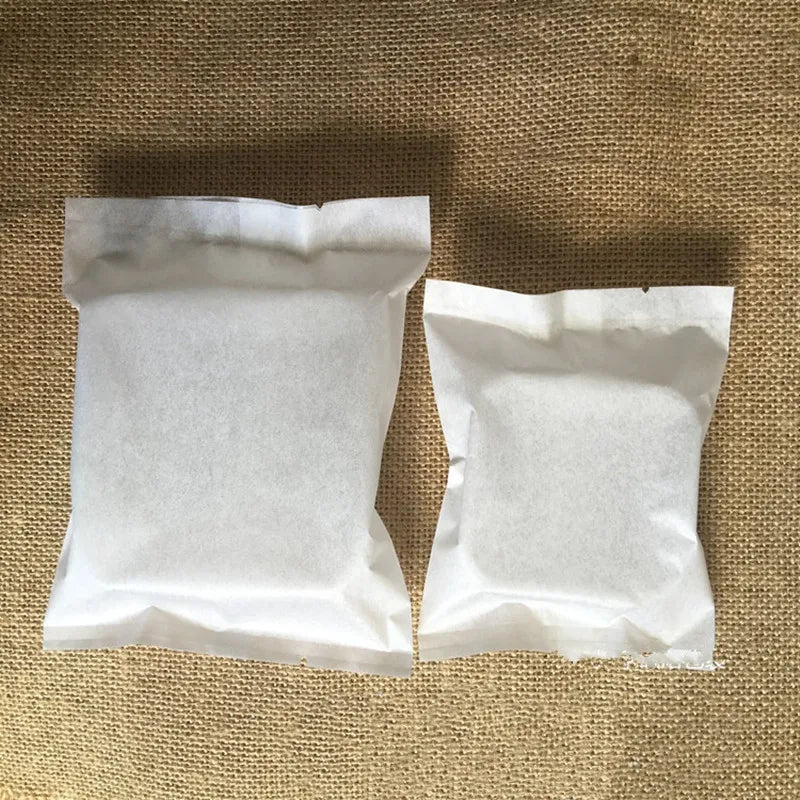 LBSISI Life 50/100PCS White Cotton Paper Candy Bags – DIY Gift Packaging Bags for Birthday, Baby Shower, Cake, Nougat & Party Favors