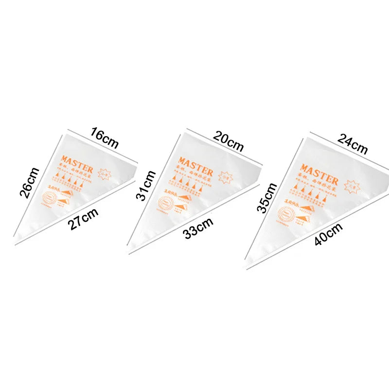 Poches à Douille Jetables – 20/50/100pcs Sacs à Glaçage pour Décoration de Gâteaux, Outils de Pochage Crème et Glaçage, Fournitures de Décoration Cupcakes & Desserts, Accessoires de Cuisson de Cuisine