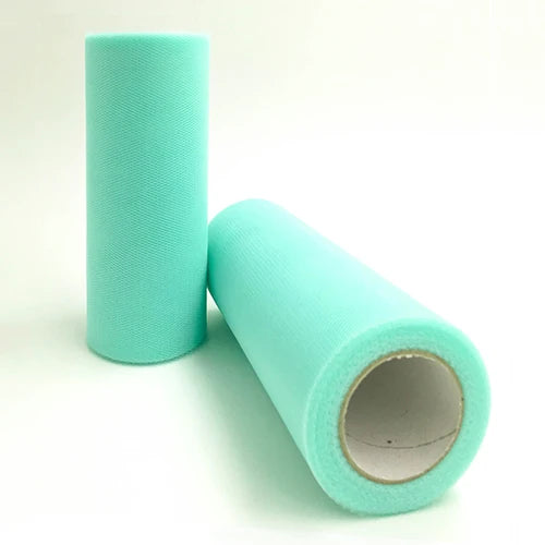 25-Yard Tulle Fabric Roll – 15cm Organza Ribbon for Weddings, Baby Showers, Crafts & Party Decorations