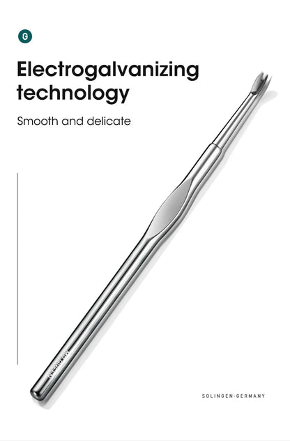 MR.GREEN Stainless Steel Cuticle Pusher & Cuticle Remover – Professional Nail Cleaner, Dead Skin Scraper & Manicure Tool