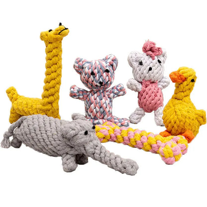 1PC Bite-Resistant Dog Chew Toy – Rope Knot Ball for Teeth Cleaning, Puppy Play, Chewing & Interactive Pet Fun