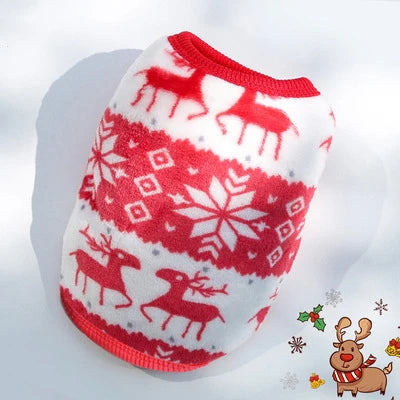Cute Winter Dog Vest – Warm Soft Flannel Puppy Puffer Jacket for Small Dogs & Cats, Cozy Pet Sweater Clothing in XXS