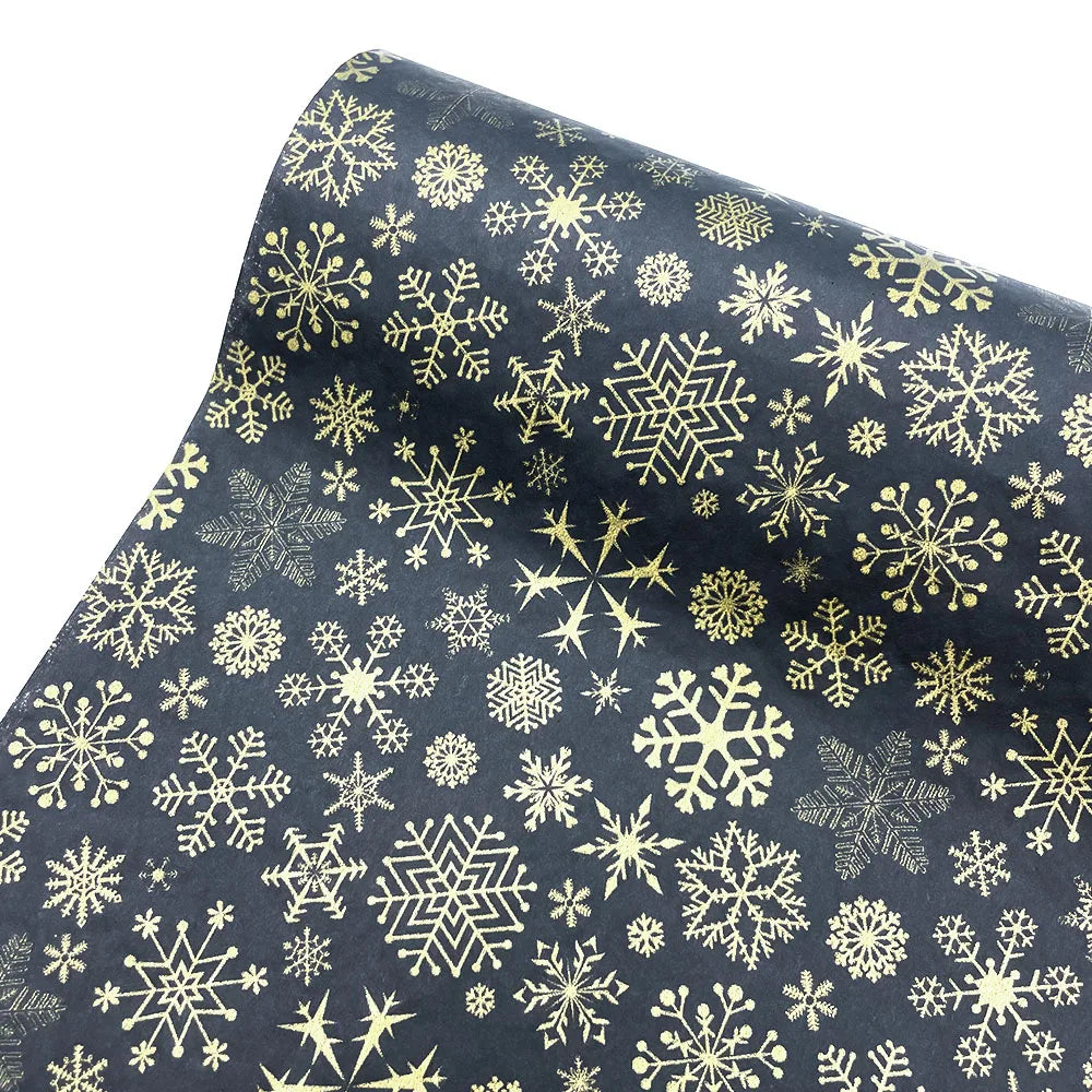 10PCS Christmas Snowflake Tissue Wrapping Paper – DIY Craft Paper for Gift Boxes, Flowers, Weddings, Festive Parties & Holiday Decor
