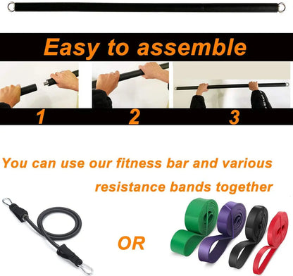 Juego de Bandas de Resistencia para Barra de Ejercicio – Expansor de Cuerda para Pilates y Yoga para Entrenamiento de Fuerza, Fisicoculturismo, Gimnasio en Casa y Ejercicios de Fitness
