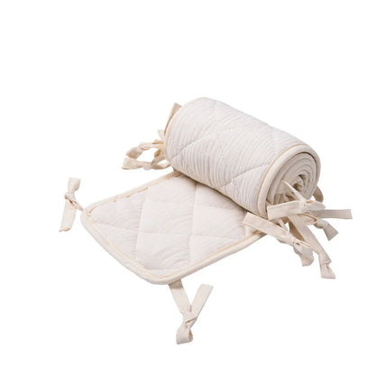 Protège-barreaux de lit en coton – Protection douce anti-morsure pour clôture de lit de bébé et barrière de sécurité