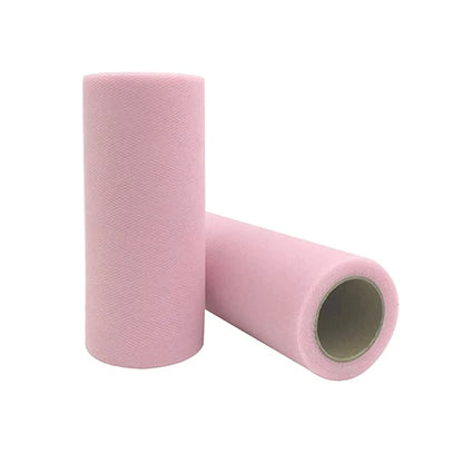25-Yard Tulle Fabric Roll – 15cm Organza Ribbon for Weddings, Baby Showers, Crafts & Party Decorations
