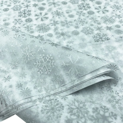 10PCS Christmas Snowflake Tissue Wrapping Paper – DIY Craft Paper for Gift Boxes, Flowers, Weddings, Festive Parties & Holiday Decor