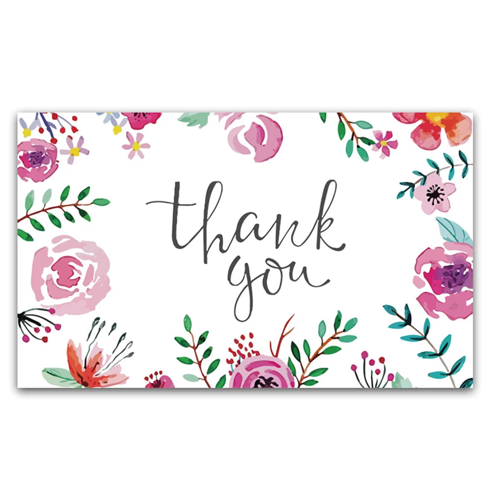 30PCS Thank You for Supporting My Small Business Cards – Appreciation Greeting Cardstock for Sellers, Customers & Gift Orders