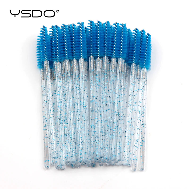 5/50 brosses à cils – Brosses à mascara jetables, outils d'extension de faux cils, brosses applicateurs de type goupillon pour le maquillage, la beauté et les cosmétiques