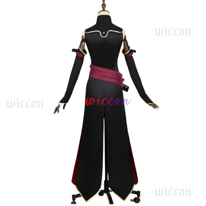 Code Geass C.C. Cosplay Costume – Black Queen Witch Uniform with Wig (Halloween Party Dress)