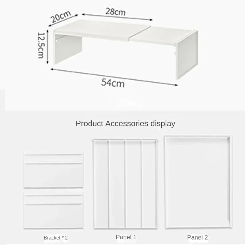 Estante Organizador Expandible para Gabinete de Cocina – Estante Ajustable para Especias y Platos