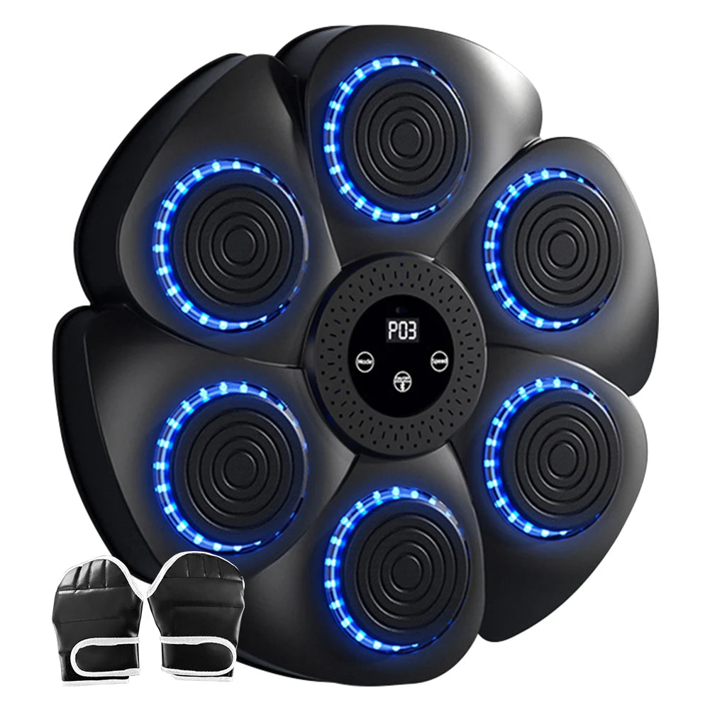 Máquina de Boxeo Musical Inteligente – Entrenador Interactivo de Boxeo de Pared para Adultos y Niños, Fitness en Casa, Entrenamiento de Reacción y Ejercicios