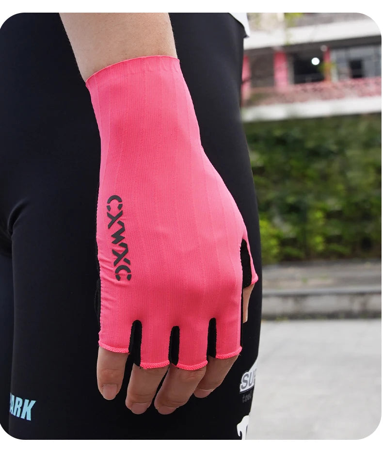 Guantes de Ciclismo sin Dedos CXWXC – Transpirables y Antideslizantes para Hombre y Mujer con Soporte Extendido de Muñeca para Fitness, Entrenamiento y Deportes al Aire Libre