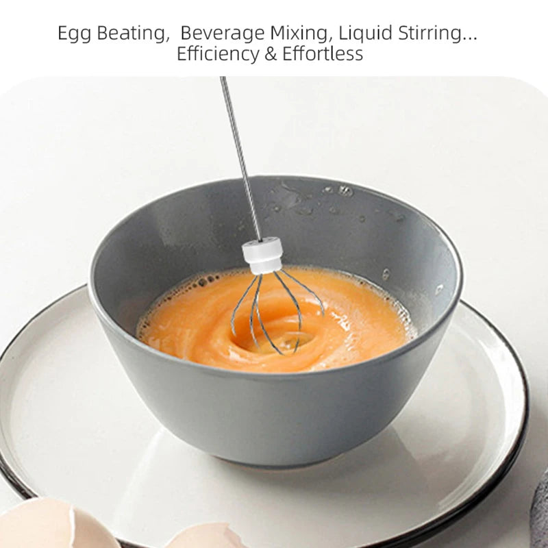 USB Rechargeable Milk Frother – 3-Speed Handheld Foam Maker for Coffee, Lattes & Matcha