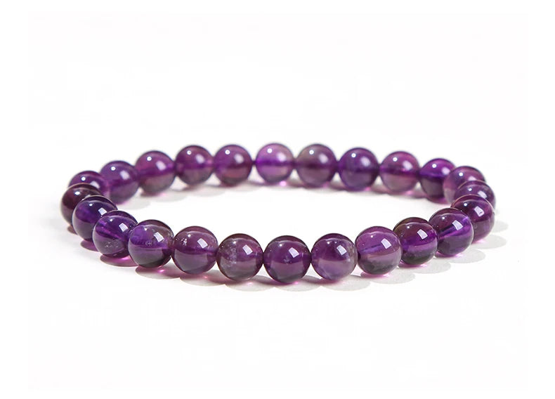 Pulsera de Cuentas de Piedra Natural – Pulsera de Gemas de Amatista, Ojo de Tigre, Cuarzo Cristal y Ágata para Mujeres y Hombres, Regalo de Joyería de Energía Reiki