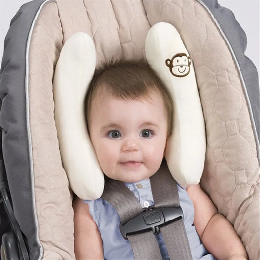 Almohada de soporte para la cabeza y el cuello del bebé – Cojín ajustable para asiento de coche y cochecito de bebé para recién nacidos y niños pequeños