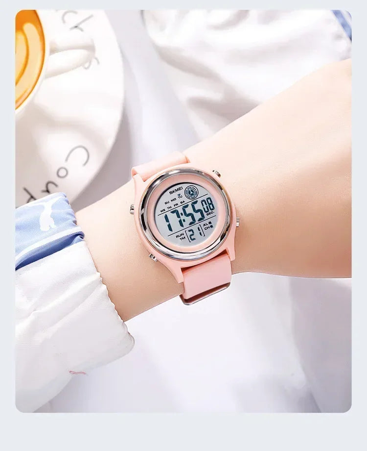 SKMEI 2094 Waterproof Shockproof Digital Sport Watch (Women’s Luxury Countdown Stopwatch)