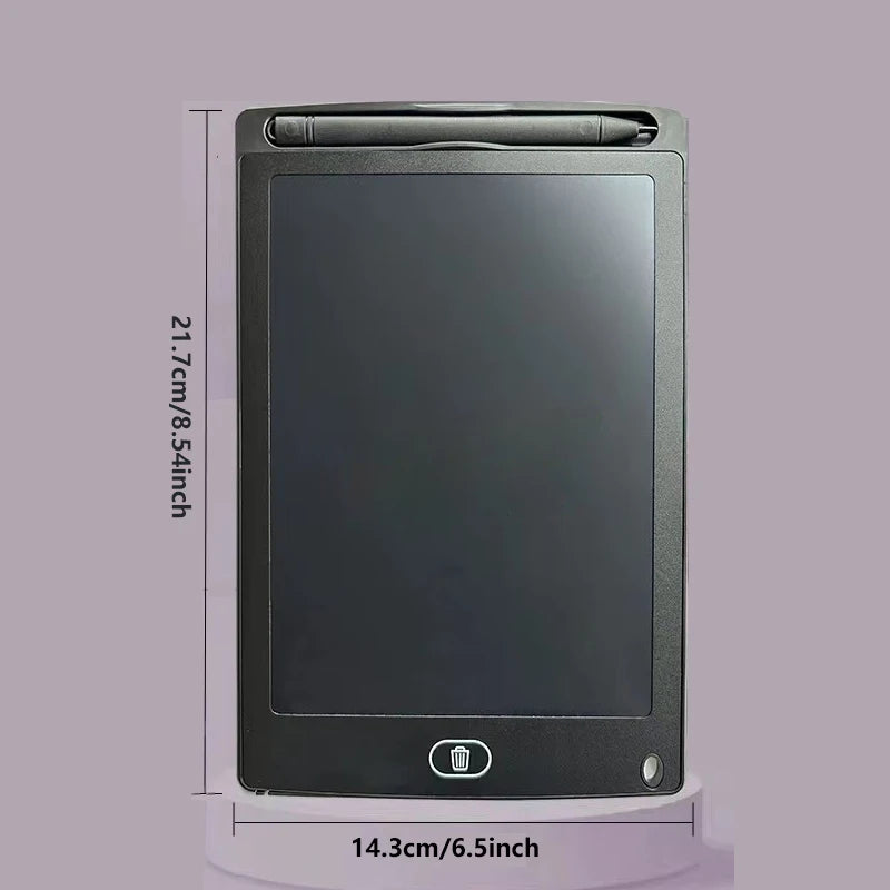 Tablette d'écriture LCD pour enfants – Planche à dessin électronique réutilisable 6,5/8,5/10/12 pouces, Pad d'apprentissage de protection des yeux avec fonction de verrouillage et d'effacement, cadeau éducatif pour enfants