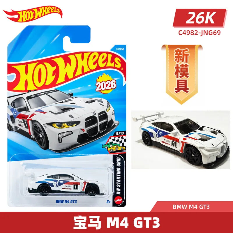 Hot Wheels C4982 Lote 2026K Coche de metal a escala 1:64 – Ferrari, BMW, Nissan GT-R, Supra y F1, Juguete coleccionable de aleación en miniatura