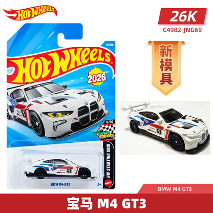Hot Wheels C4982 Lote 2026K Coche de metal a escala 1:64 – Ferrari, BMW, Nissan GT-R, Supra y F1, Juguete coleccionable de aleación en miniatura