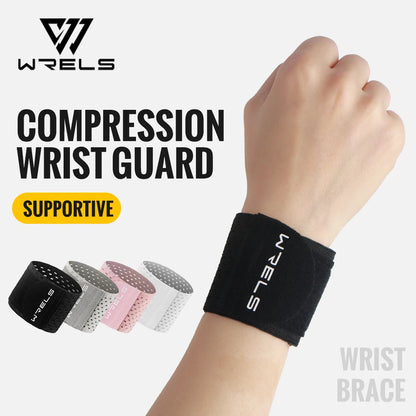 WRELS Wrist Support Brace – Breathable Elastic Compression Wrist Wrap for Gym, Fitness, Sports & Weightlifting