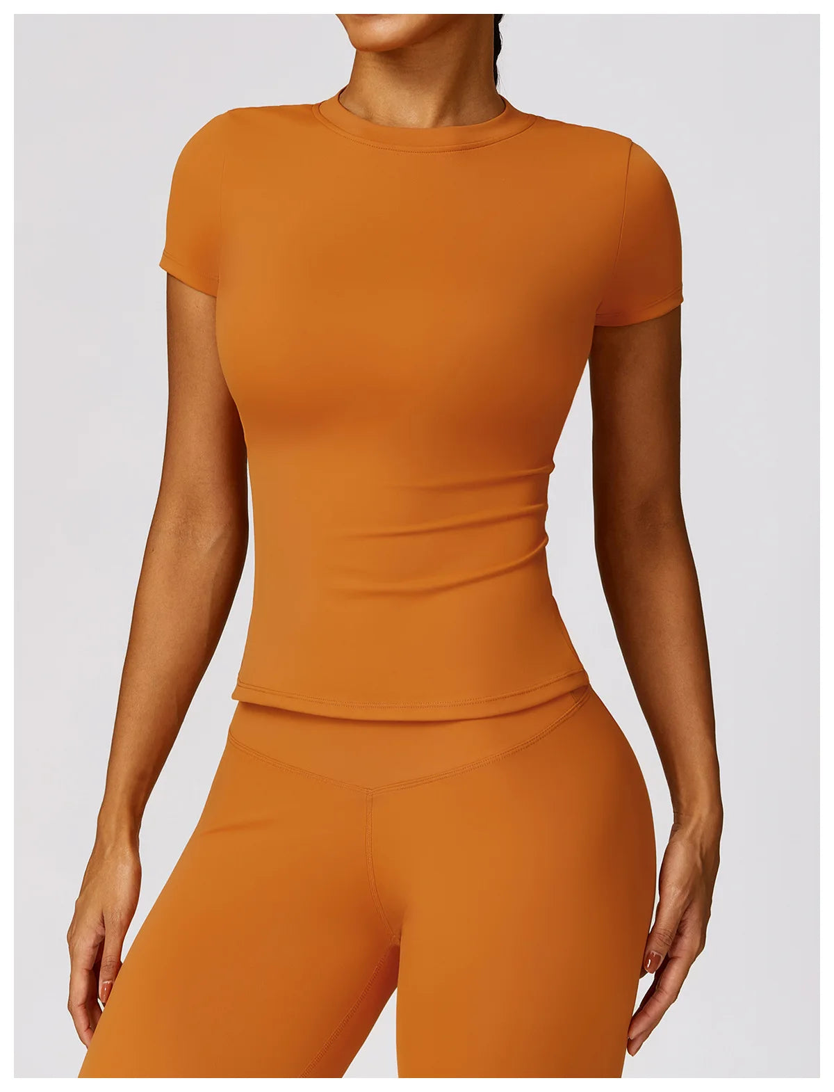 Camiseta de running NCLAGEN para mujer – Top deportivo transpirable de manga corta para gimnasio, yoga, fitness, entrenamiento y ropa deportiva