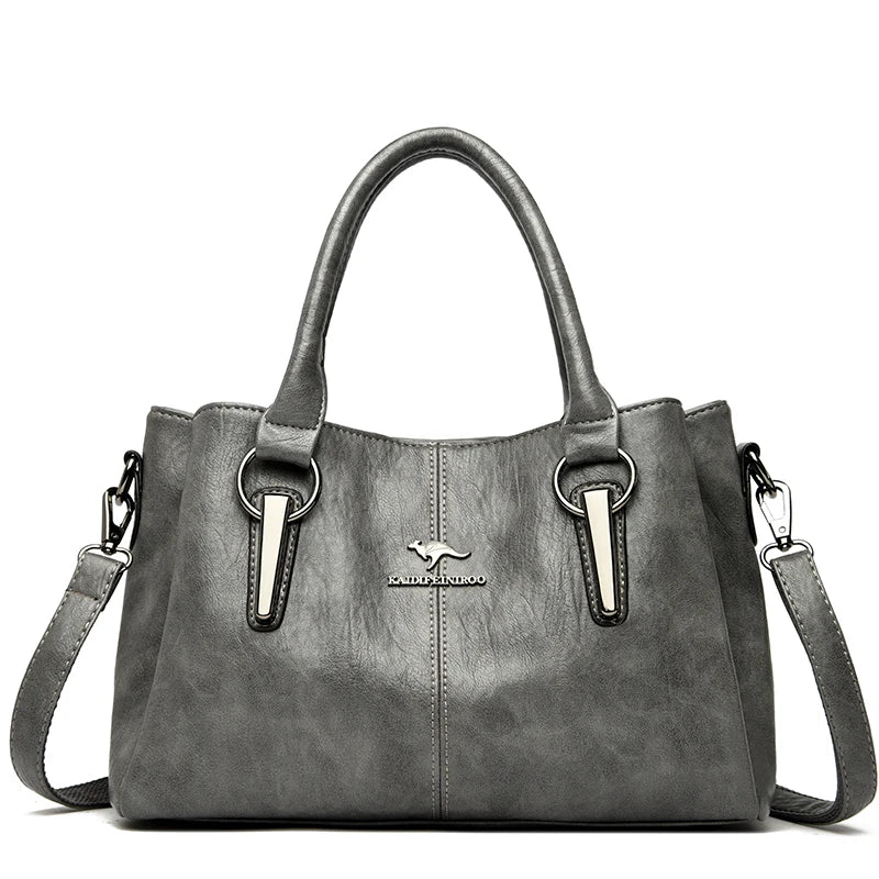 Genuine Cow Leather Women's Handbag Luxury Tote Shoulder Crossbody Messenger Bag