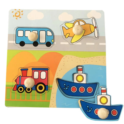 Jouet de puzzle en bois Montessori pour bébé – Jeu d'apprentissage éducatif pour les tout-petits de 1 à 3 ans, activité de développement cérébral d'association de formes pour enfants, cadeau d'anniversaire et jouet d'apprentissage précoce
