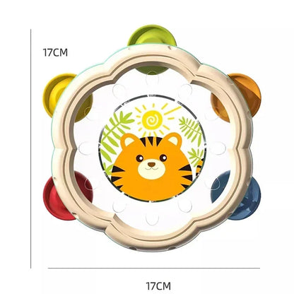 Tambor Musical para Bebés – Instrumento Montessori de Aprendizaje Temprano para Niños de 1 a 3 años, Juguete Musical Interactivo para el Desarrollo Manual, Juego Sensorial y Regalo Educativo