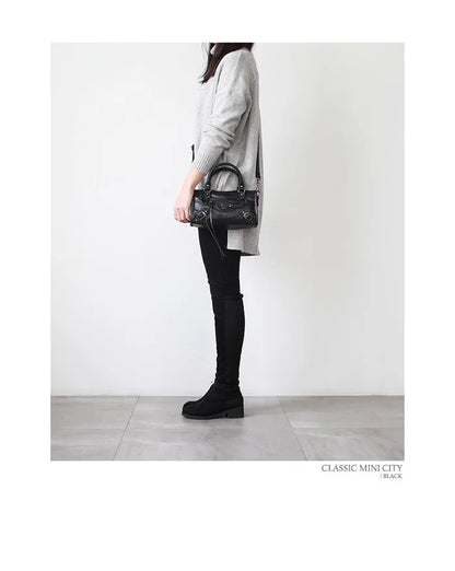 Bolso de Hombro de Motociclista Urbano para Mujer – Bolso de Mano Cruzado de Lujo de Diseñador, Bolso de Gran Capacidad de Moda Otoño Invierno 2025 para el Viaje Diario, Viajes y Estilo Casual