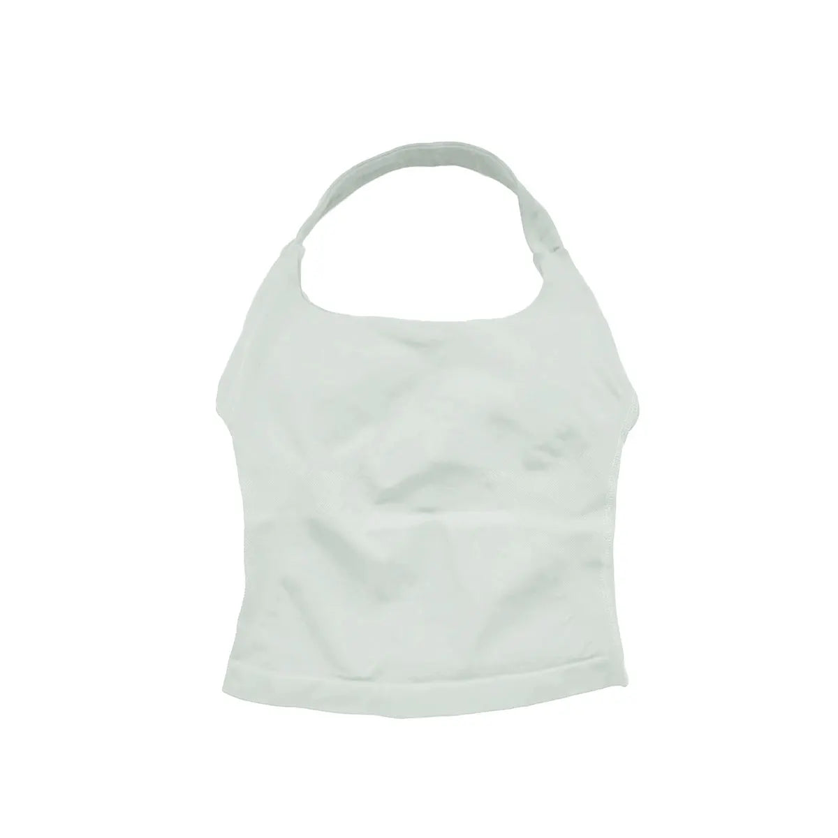 Top Deportivo Largo con Tiras para Mujer NCLAGEN – Top Halter Acolchado para Gimnasio, Yoga, Pilates, Correr y Entrenamientos de Fitness
