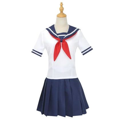 Anime School Style Cosplay Costume Set – JK-Inspired Uniform Outfit for Women, Synthetic Roleplay Costume for Halloween, Party & Convention Wear