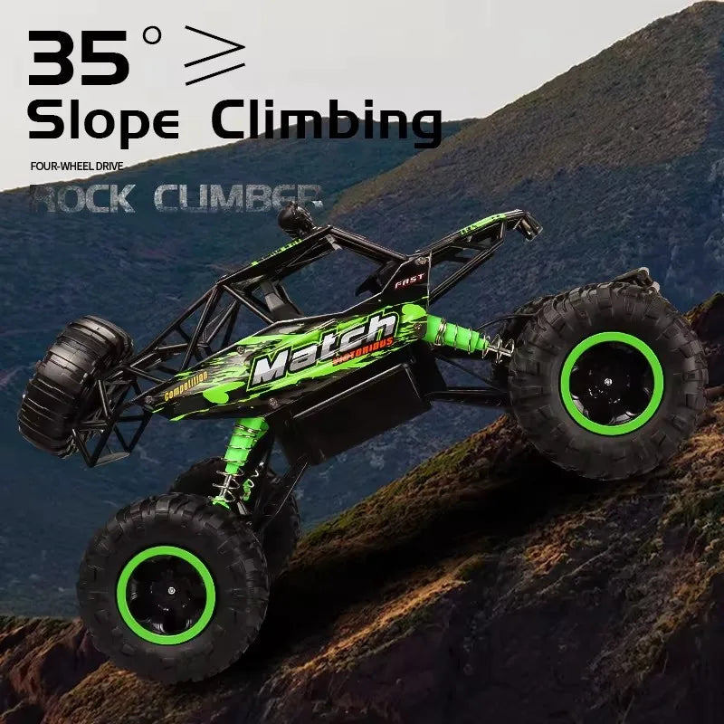 Oike Coche teledirigido 4x4 todoterreno 4WD RC Rock Crawler, coche RC de carreras y drifting todoterreno para niños y adultos
