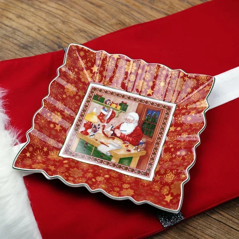 VB Cutlery Christmas Series Dining Collection – Decorative Plates, Deep Soup Bowls, Sugar Pots & Storage Containers