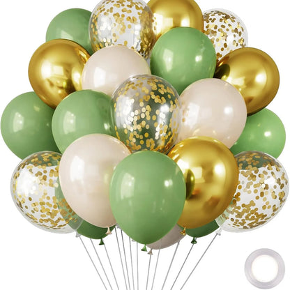 30 Globos de Látex Cromados – Globos de Helio Metálicos Blancos, Rosas y Azules para Decoración de Bodas, Cumpleaños, Baby Showers y Fiestas