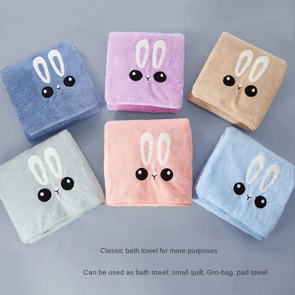 Thickened Baby Hooded Bath Towel – Super Soft Absorbent Pure Cotton Cloak Blanket for Newborns & Children