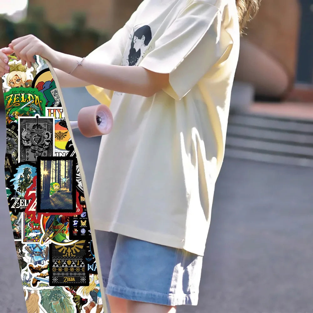 200pcs The Legend of Zelda Graffiti Stickers – Waterproof Decoration Set for Phone, Skateboard & Luggage