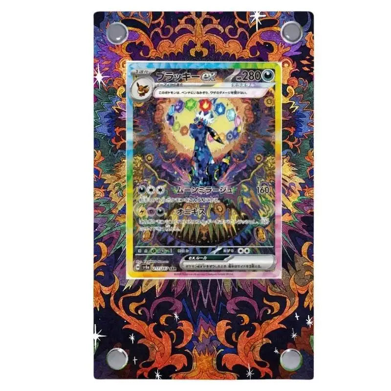 Expositor de metacrilato para cartas Pokémon – Psyduck, Bulbasaur, Mewtwo, Charmander y soporte protector para cartas de personajes