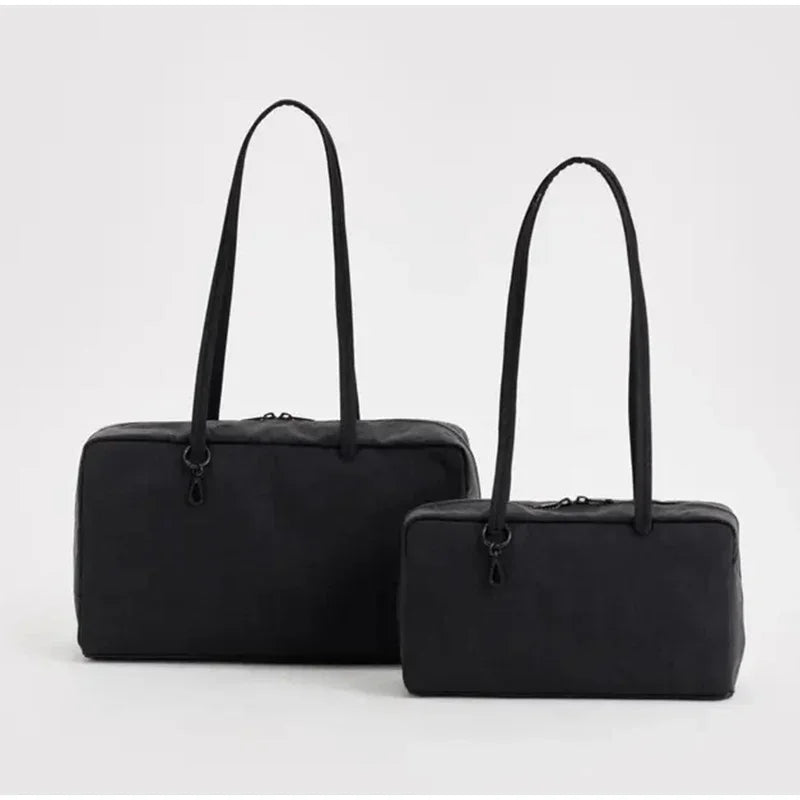 Bolso de hombro tipo tote de nailon de gran capacidad para mujer – Bolso de mano de diseñador de lujo, ligero y versátil para el trabajo, viajes, compras y uso diario a la moda