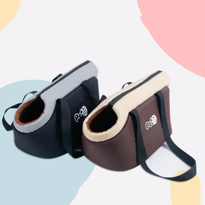 Bolsa de transporte suave para mascotas, transportín transpirable para gatos y perros con correa ajustable y almohadilla interior