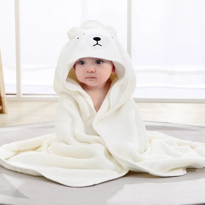 Toalla de Baño con Capucha para Bebé – Suave Manta de Baño y Arrullo para Recién Nacidos, Bebés y Niños Pequeños