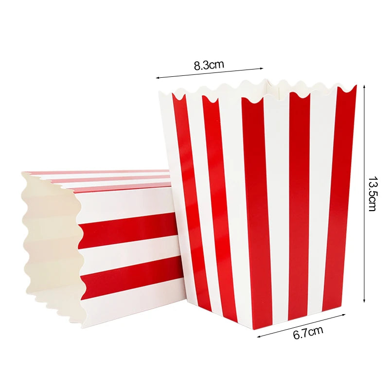 20/50PCS Popcorn Boxes & Fries Cups for Movie Night, Kids Birthday Parties, Weddings, Christmas & Snack Party Favors