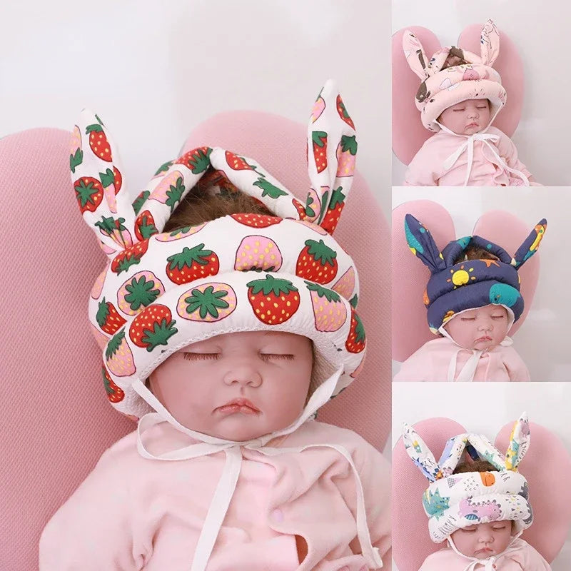 Mochila protectora de cabeza para bebé – Cojín de seguridad de abeja ángel para 1-3 años, almohada protectora anticaída