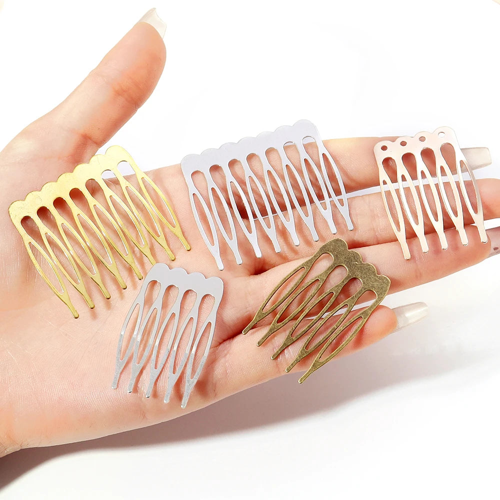 Set de 10 Horquillas y Peinetas para Novia – Accesorios Nupciales de Rodio, Bronce y Oro | Elegante Joyería de Alambre para el Cabello de Novias