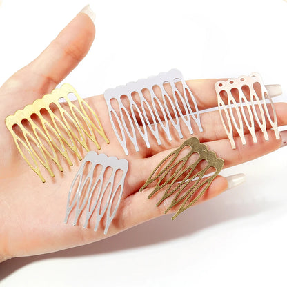 Set de 10 Horquillas y Peinetas para Novia – Accesorios Nupciales de Rodio, Bronce y Oro | Elegante Joyería de Alambre para el Cabello de Novias