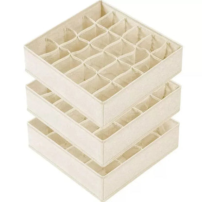 Foldable Underwear Organizer Box – Drawer Storage Organizer for Bras, Socks, Pants & Clothing