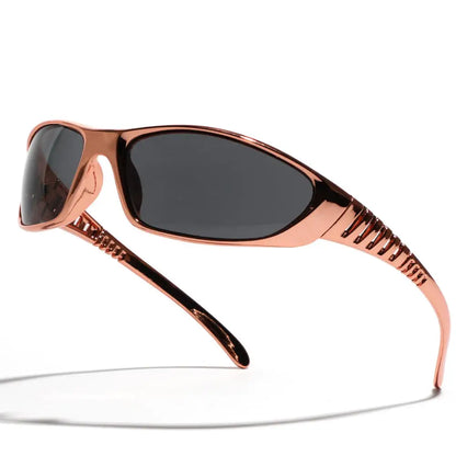 Y2K Silver Hollow-Out Sunglasses – Futuristic Metallic Fashion Eyewear for Women & Men, Trendy Tech-Inspired Shades