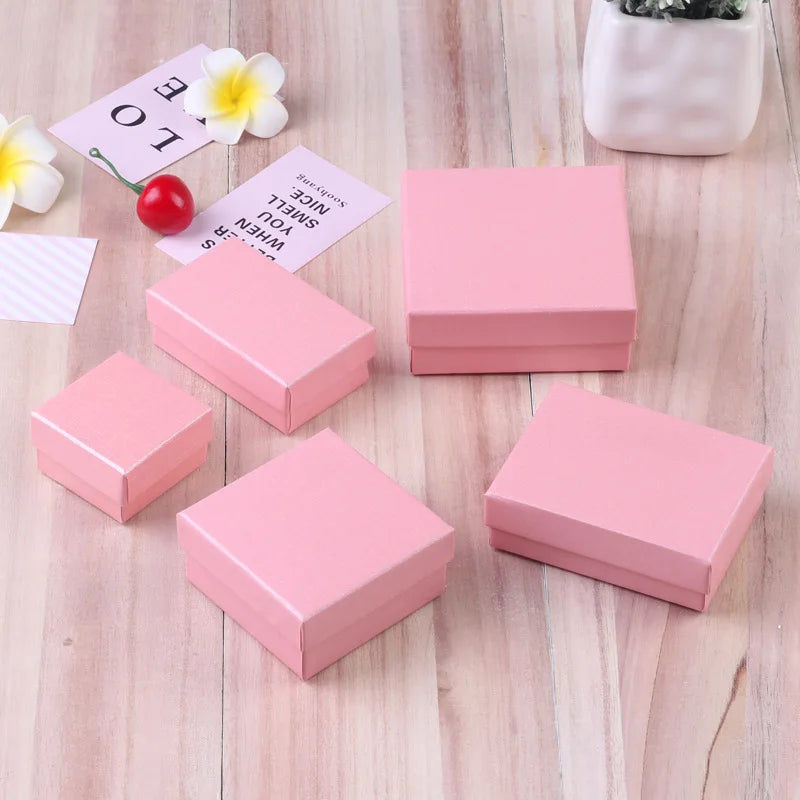 12PCS Paper Jewelry Gift Boxes for Rings, Earrings, Bracelets & Necklaces – Black & Gray Display Cases