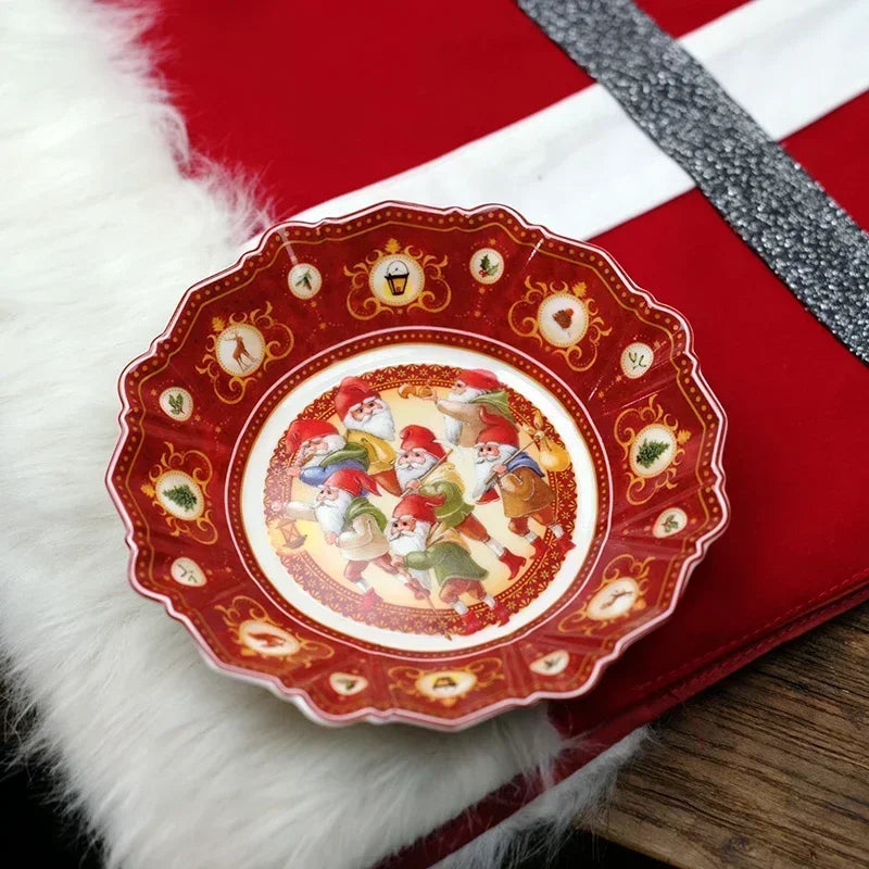 VB Cutlery Christmas Series Dining Collection – Decorative Plates, Deep Soup Bowls, Sugar Pots & Storage Containers