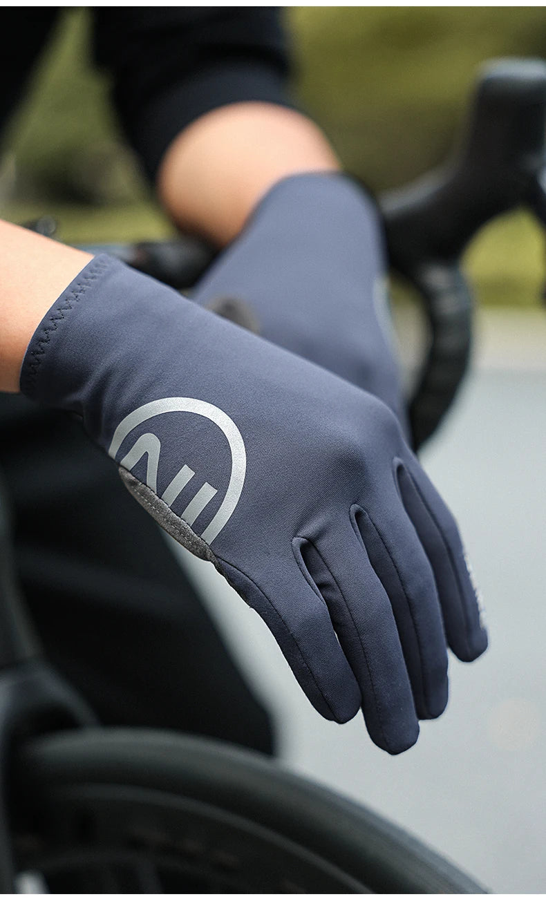 Guantes de ciclismo INBIKE 2024 – Guantes de bici de forro polar con dedos completos y acolchado de gel para hombre, accesorios de invierno con pantalla táctil para ciclismo de carretera y MTB
